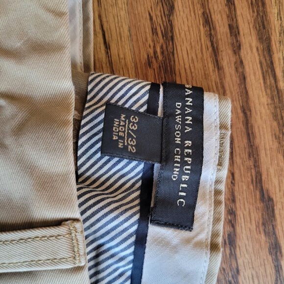 Lot of 2 Eddie Bauer 33 x 32 Wrinkle Free Classic Cut Khaki Pants - Picture 5 of 16